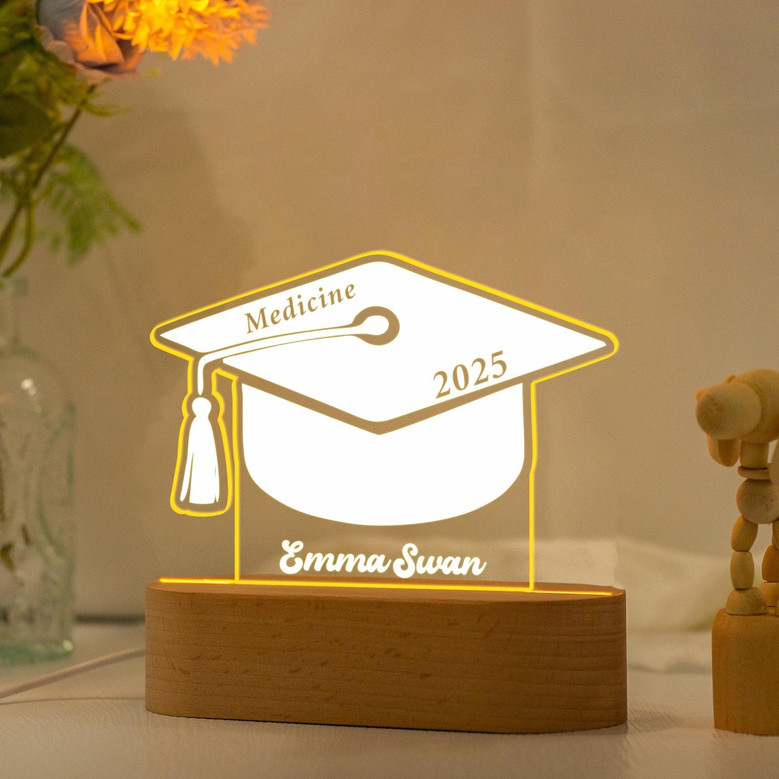 Commemorative Graduation LED Night Light A Custom Gift to Cherish