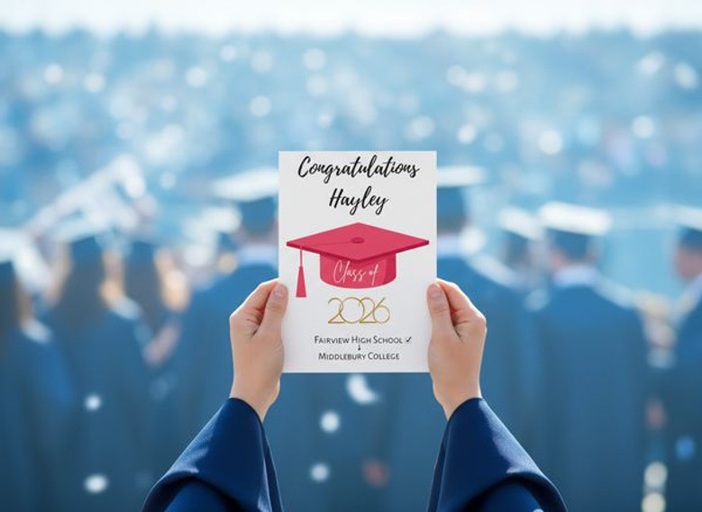 Custom 2026 Graduation Greeting Card for a Personal Touch