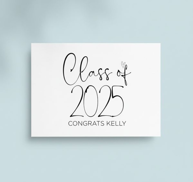 Custom 2026 Graduation Greeting Card for Son or Daughter