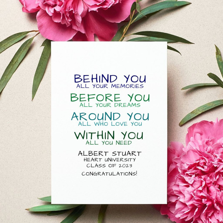 Custom Class of 2026 Daughter Graduation Greeting Card