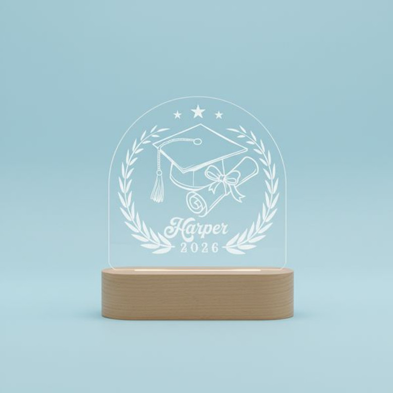 Custom Graduate Desk LED Night Light Celebrate Their Big Milestone