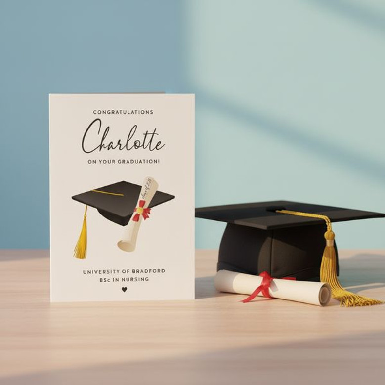 Custom University Success Greeting Card to Honor Your Graduate