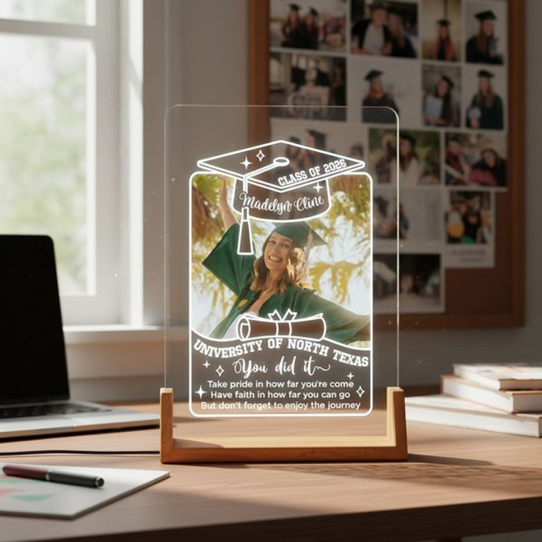 Forever Glowing A Custom Photo Graduation LED Night Light