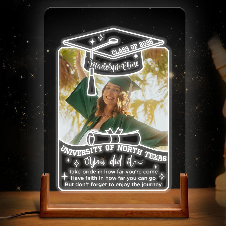 Forever Glowing A Custom Photo Graduation LED Night Light