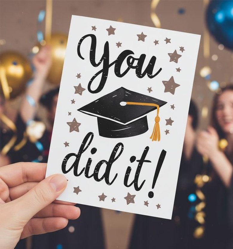 Graduation Greeting Card Celebrate Their Academic Achievement