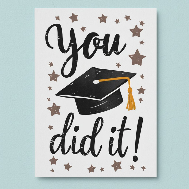 Graduation Greeting Card Celebrate Their Academic Achievement