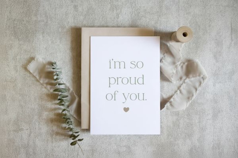 Heartfelt Greeting Card for Milestone Success