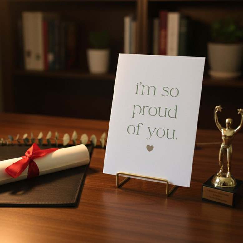 Heartfelt Greeting Card for Milestone Success