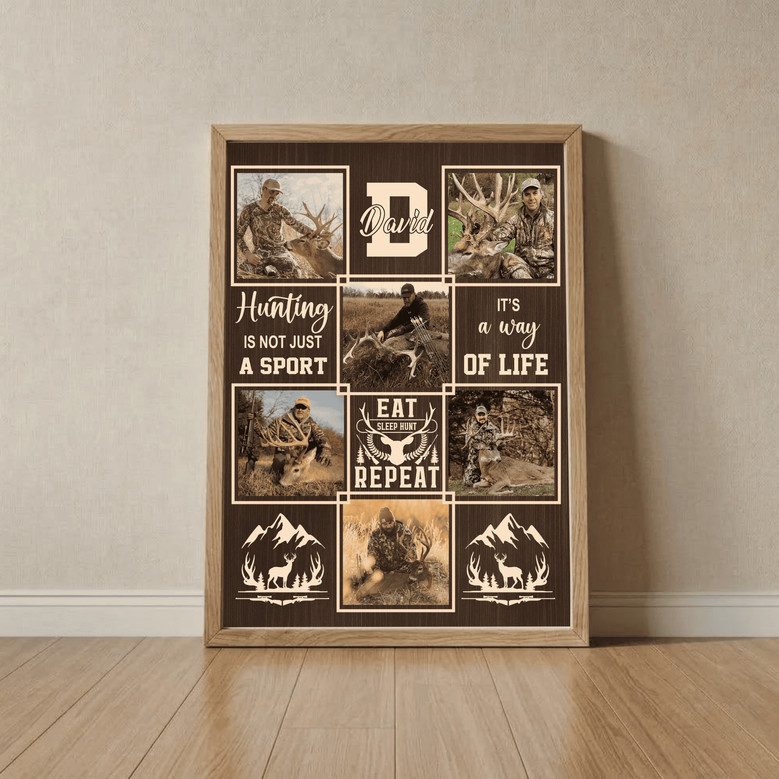 Hunter's Prayer Custom Photo Collage Canvas Wall Art
