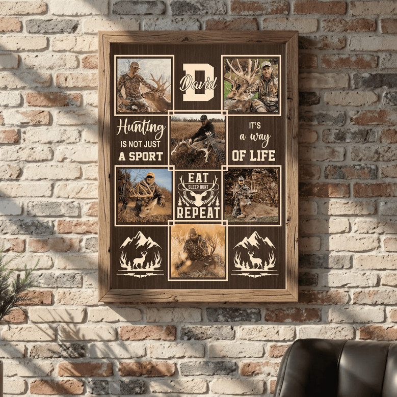 Hunter's Prayer Custom Photo Collage Canvas Wall Art