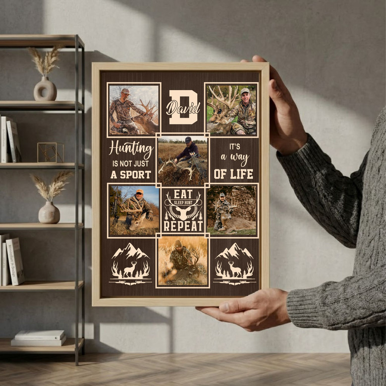 Hunter's Prayer Custom Photo Collage Canvas Wall Art