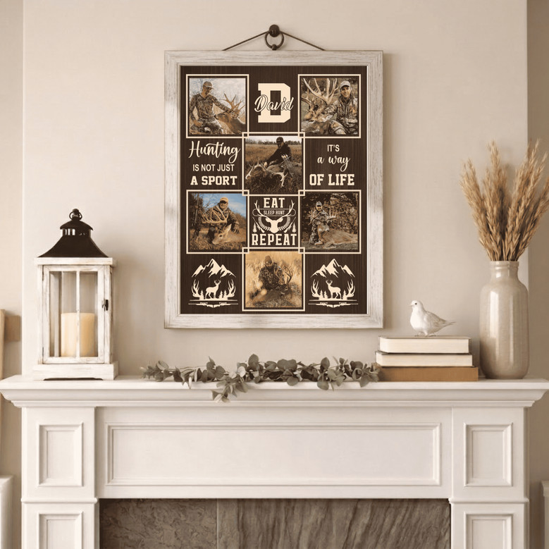 Hunter's Prayer Custom Photo Collage Canvas Wall Art
