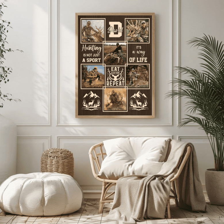 Hunter's Prayer Custom Photo Collage Canvas Wall Art
