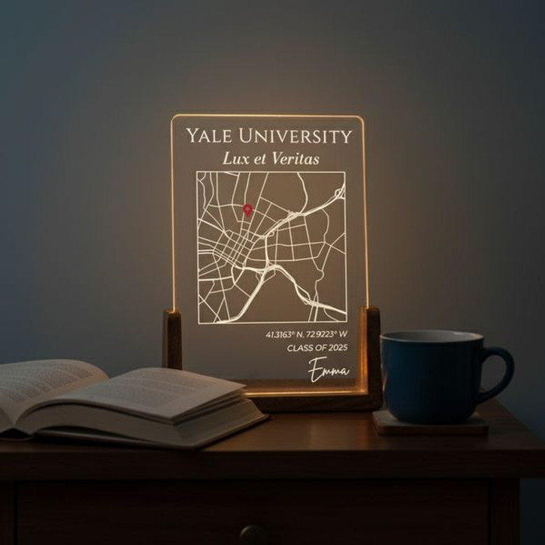 Map Your Success Custom 2026 College LED Night Light