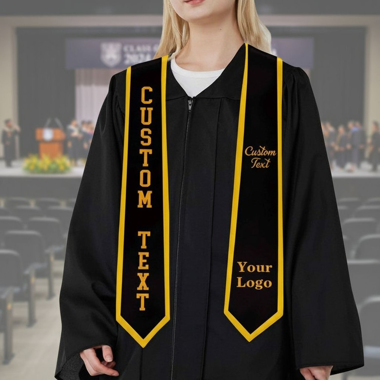 2026 Pride Custom Name School Colors Graduation Stool Sash