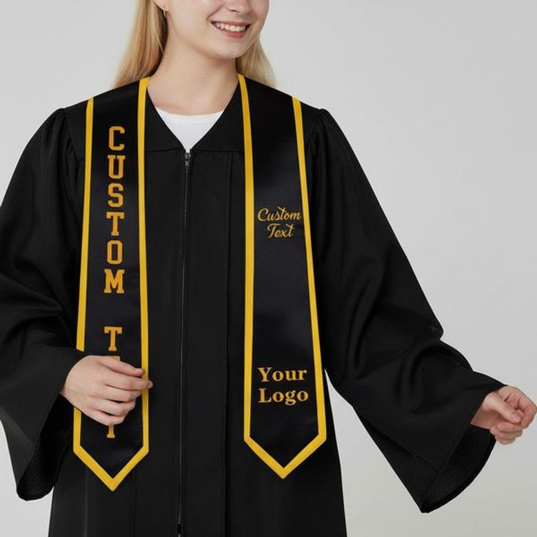 2026 Pride Custom Name School Colors Graduation Stool Sash