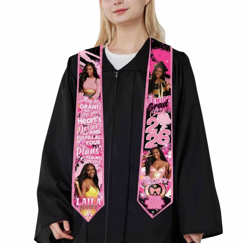 Capture the Memories 2026 Graduation Stool Custom Photos