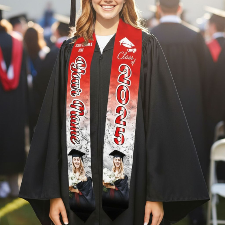 Capture Your Journey 2025 Graduation Stool School Colors