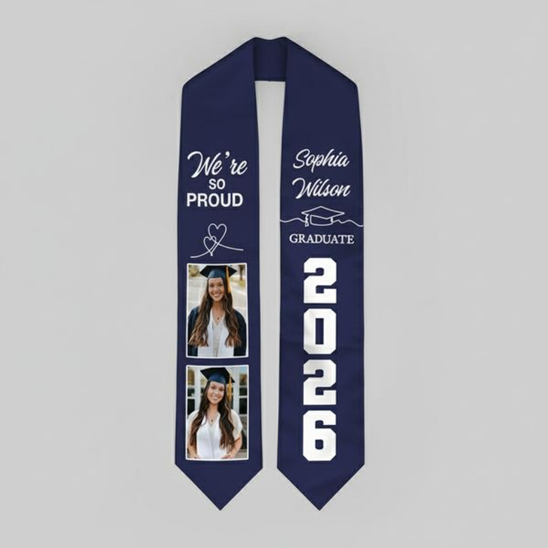 Capture Your Milestone 2026 Graduation Stool Photo Sash