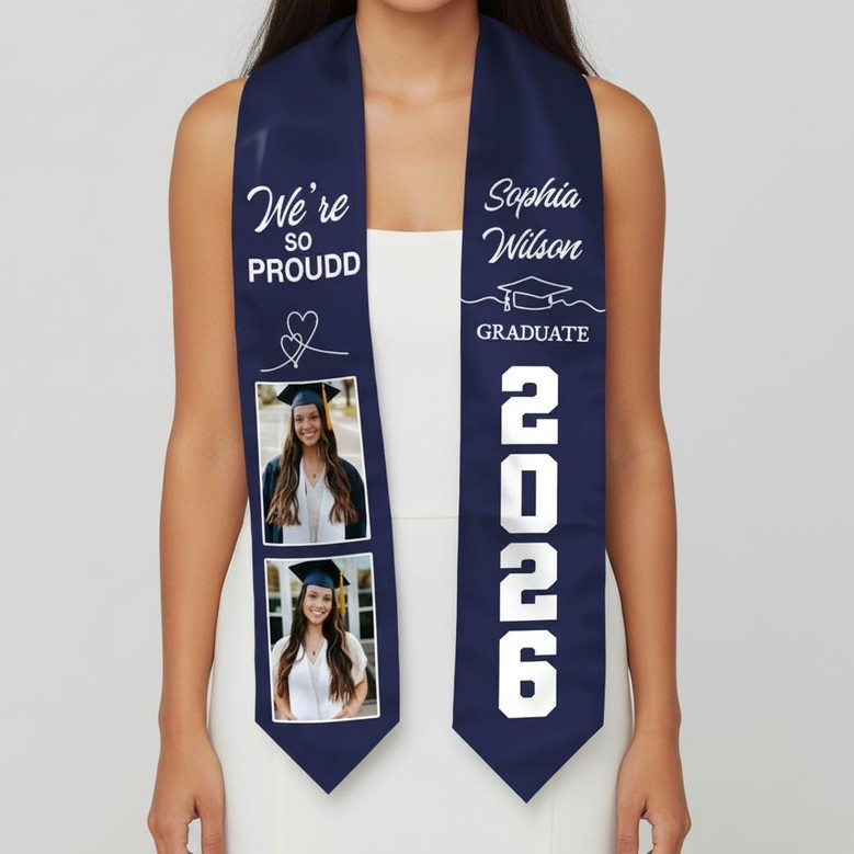 Capture Your Milestone 2026 Graduation Stool Photo Sash