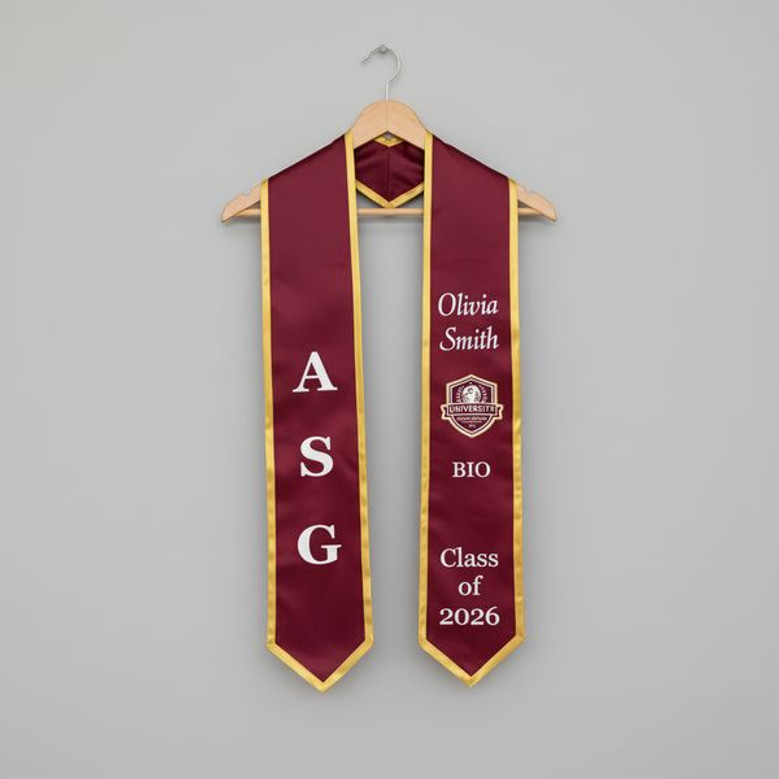 Celebrate Her Success Custom 2026 Graduation Stool School Sash