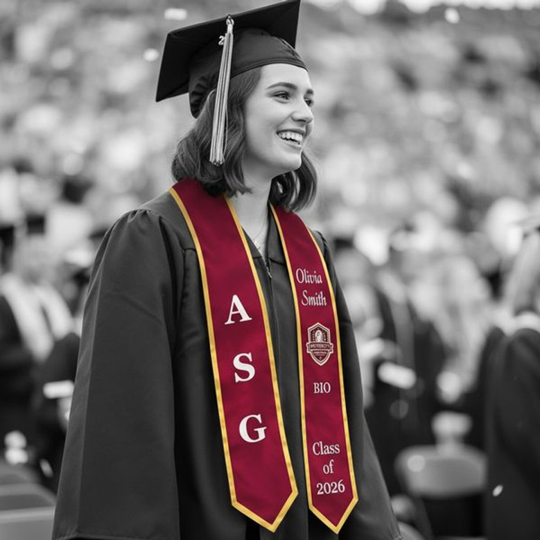 Celebrate Her Success Custom 2026 Graduation Stool School Sash