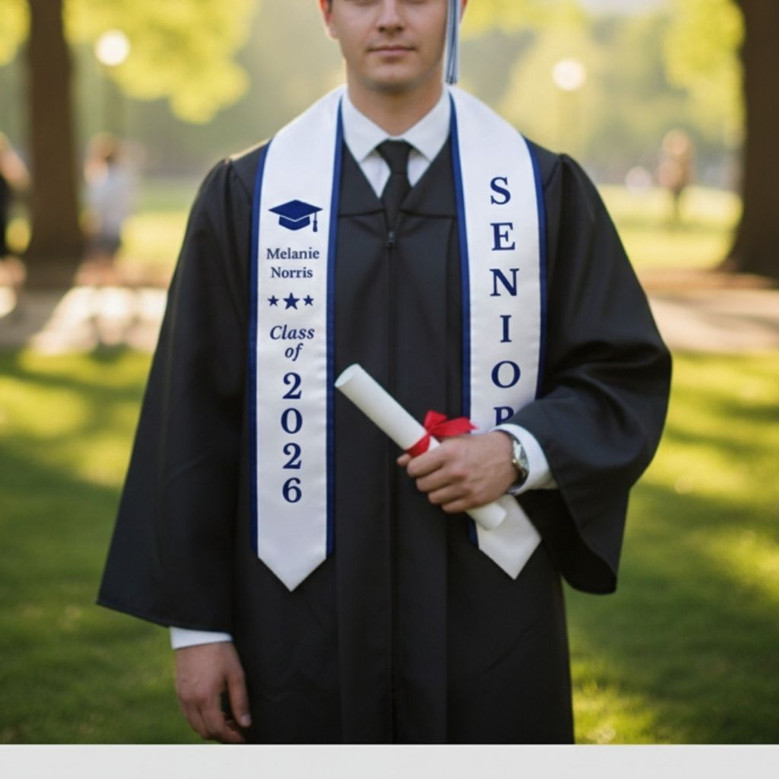 Celebrate Your Success Senior Graduation Stool Sash
