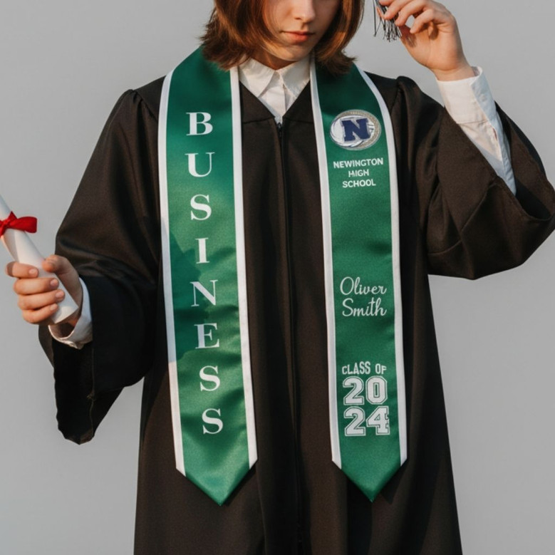 Class of 2026 Custom Graduation Stool Signature Sash