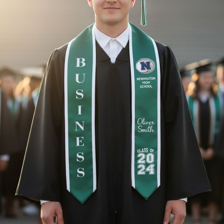 Class of 2026 Custom Graduation Stool Signature Sash