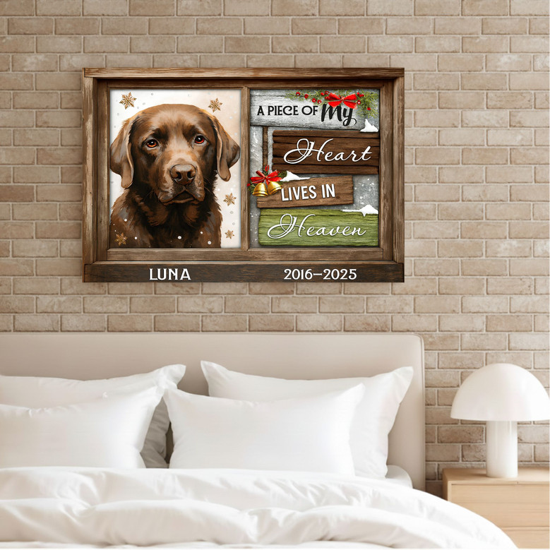 Heavenly Pet Tribute Custom Canvas Memorial Loss Remembrance