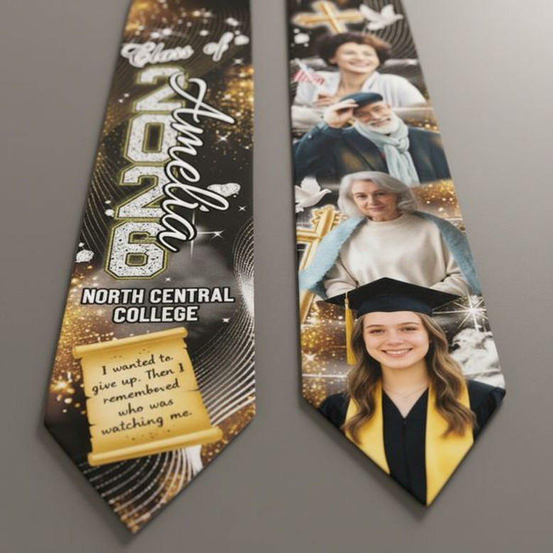 Honoring Loved Ones 2026 Graduation Stool Photo Tribute Sash