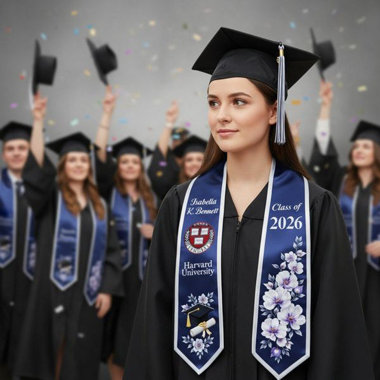 Wear Your 2026 Achievement Custom Logo Graduation Stool