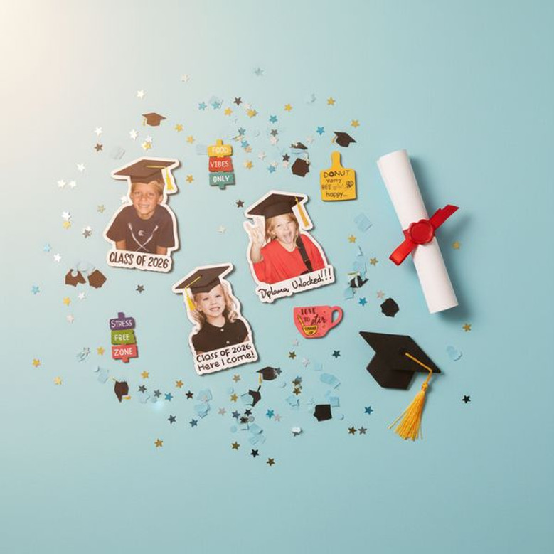2026 Milestone Custom Acrylic Photo Magnet Graduation Gift