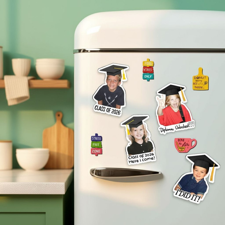 2026 Milestone Custom Acrylic Photo Magnet Graduation Gift