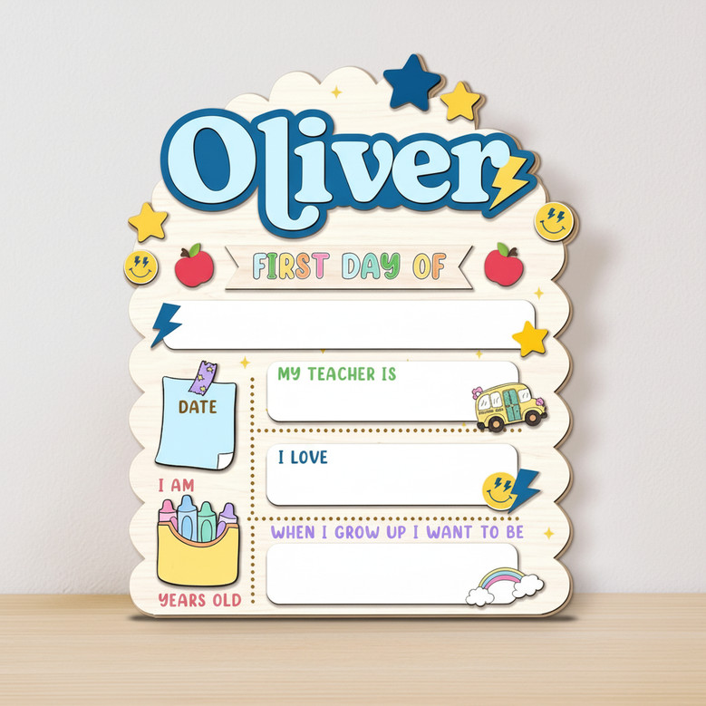 Capture the Joy - Reusable First/Last of School Sign Board