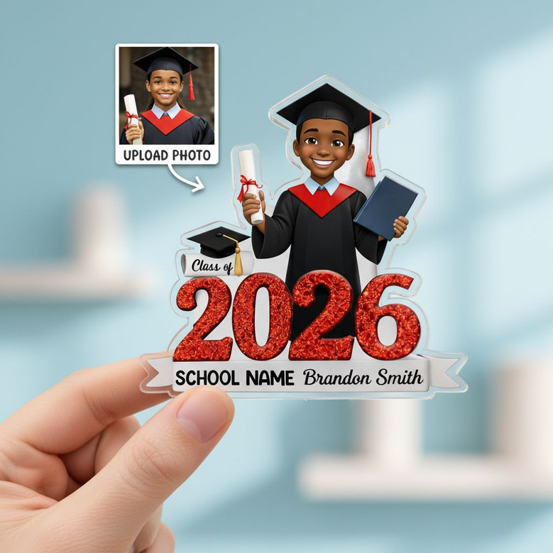 Cherish the Journey 2026 Grad Acrylic Photo Magnet
