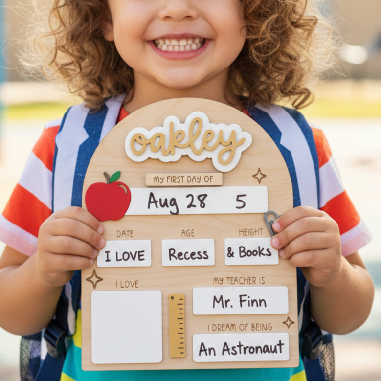 Snap Forever Memories - Custom First/Last of School Sign Prop Snap Forever Memories - Custom First/Last of School Sign Prop