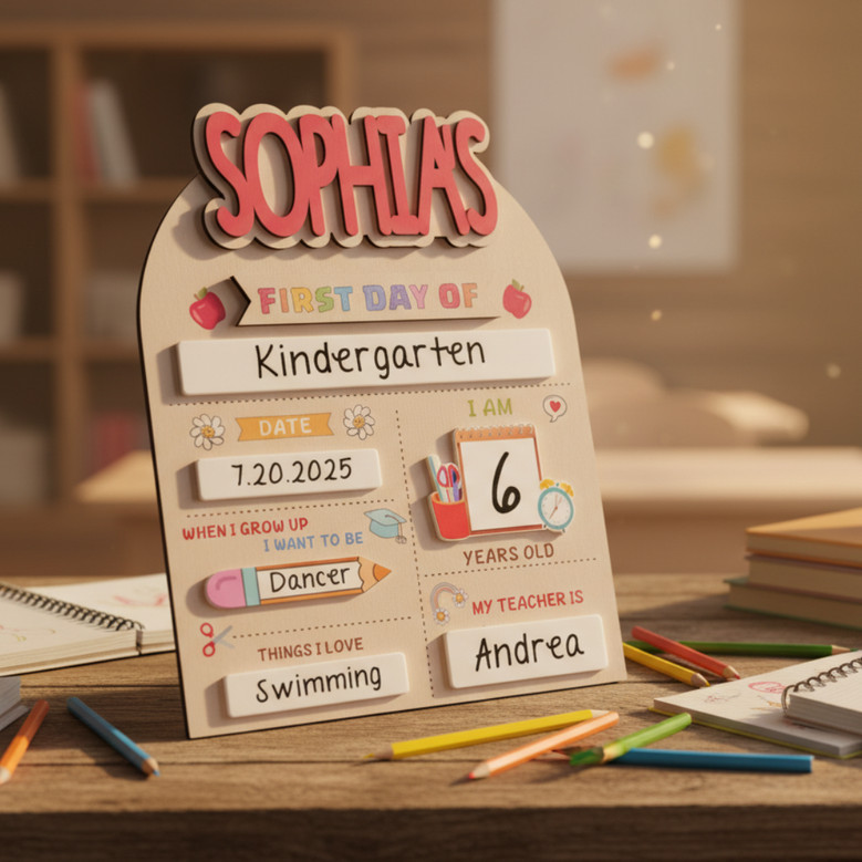 Your Child's Milestone - Custom First/Last of School Sign Board