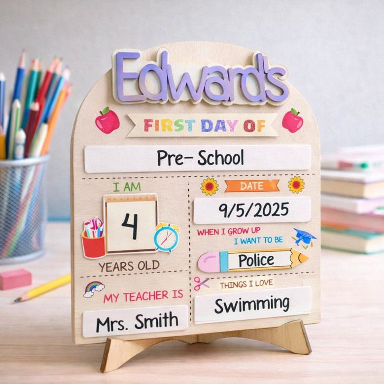 Capture Every Grade - First/Last of School Sign for Kids