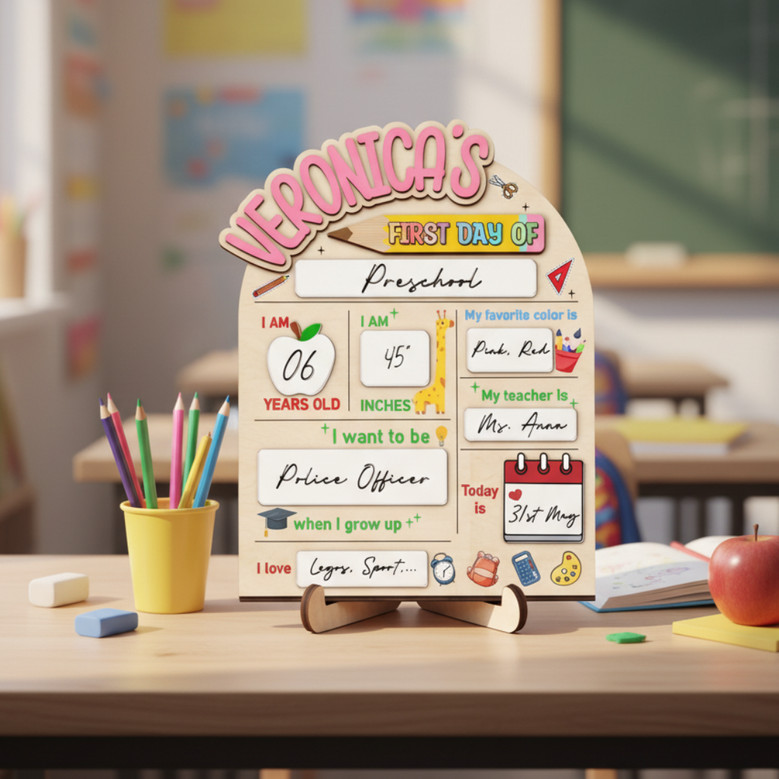 Capture Every Milestone - Reusable First/Last of School Sign
