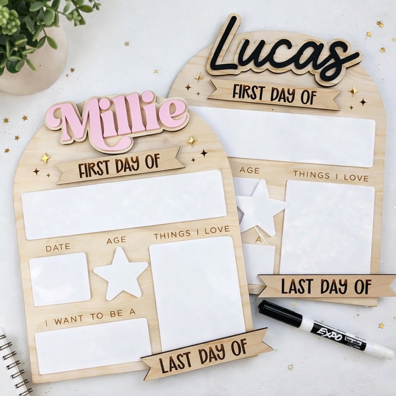 Capture the Joy - Reusable First/Last of School Sign Prop
