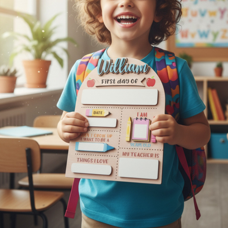 Celebrate Their Growth - First/Last of School Sign