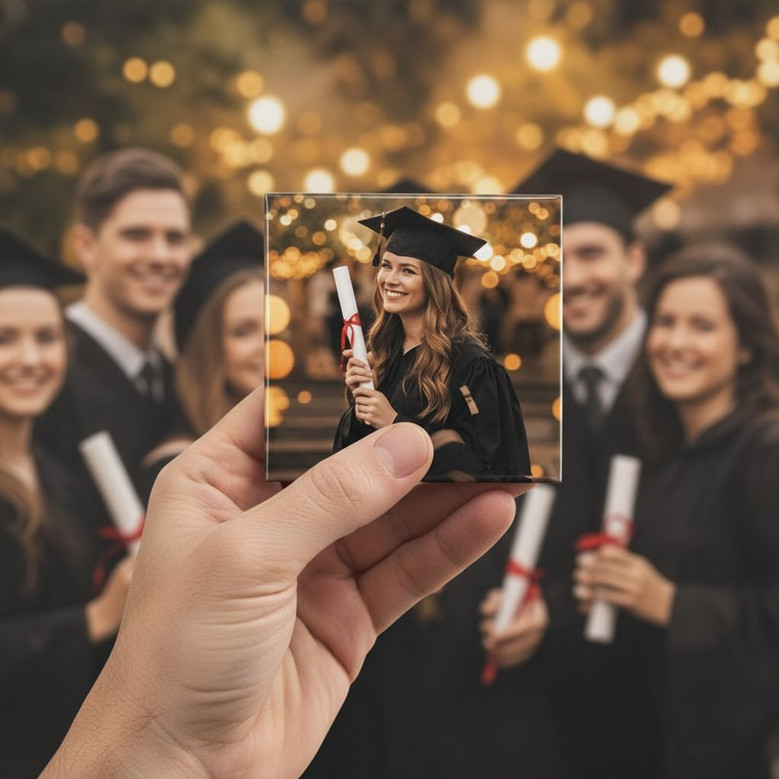 2026 Grad Party Acrylic Photo Magnet Custom Keepsake Favor