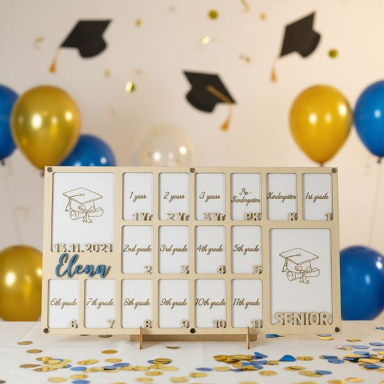 Capture Every Grade - School Year Milestone Photo Frame Keepsake