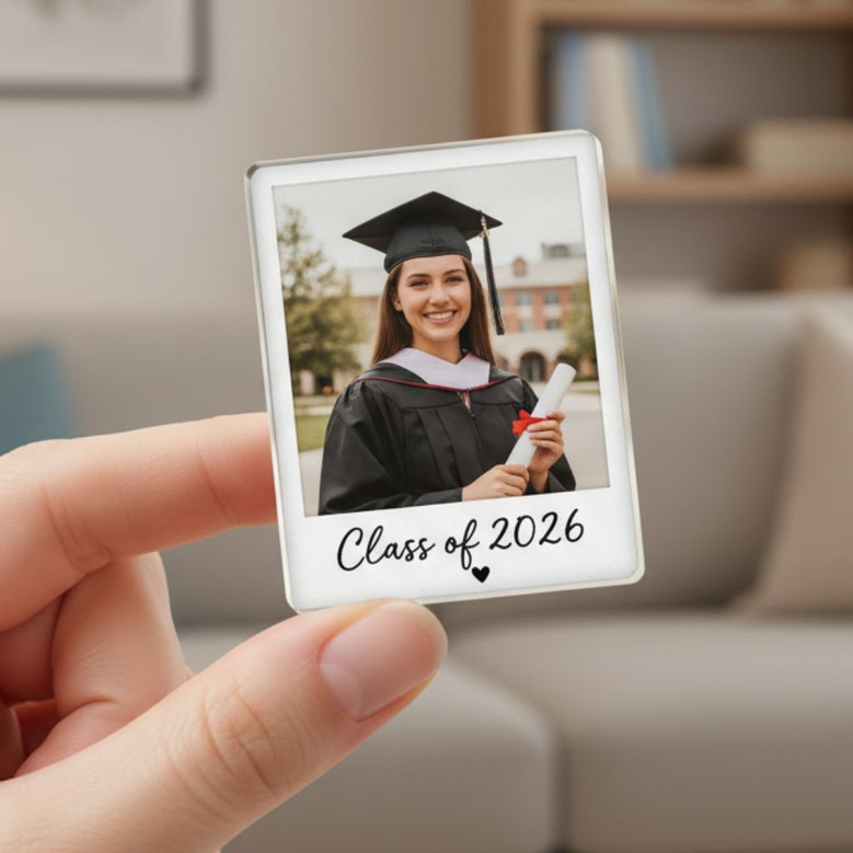 Capture the Moment Graduation Day Acrylic Photo Magnet Keepsake