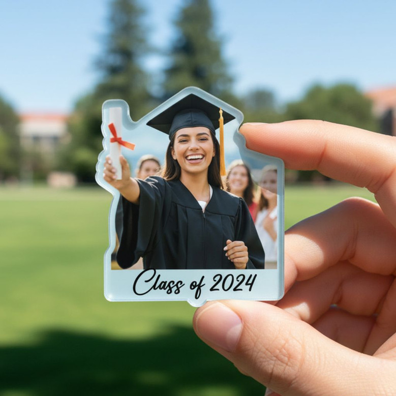 Cherish the Moment Graduation Acrylic Photo Magnet Keepsake