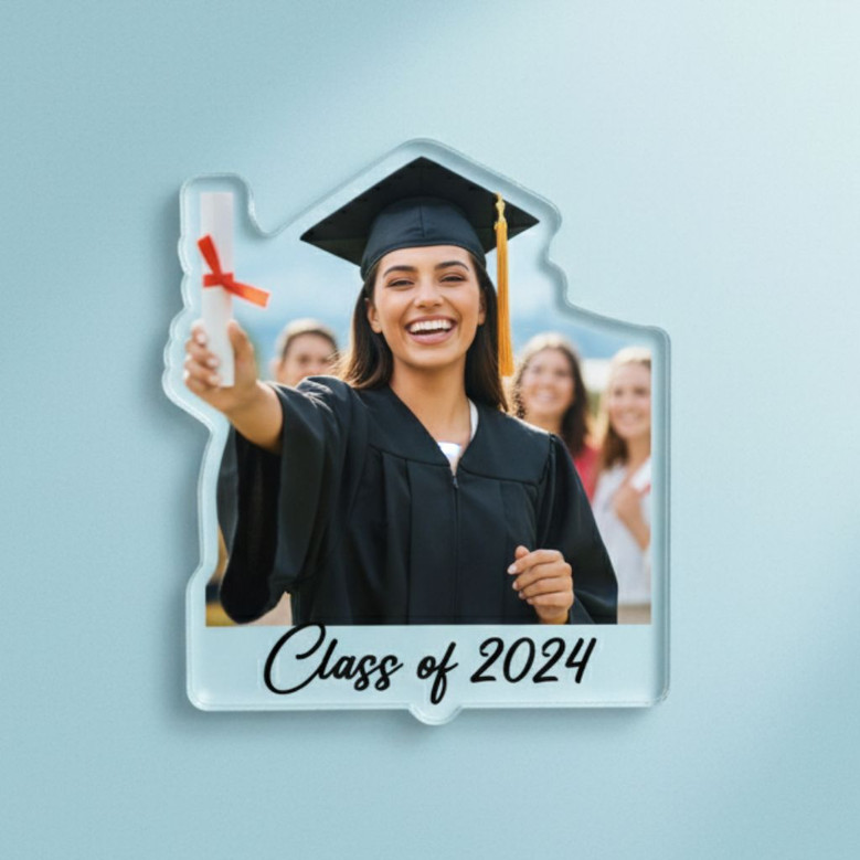 Cherish the Moment Graduation Acrylic Photo Magnet Keepsake