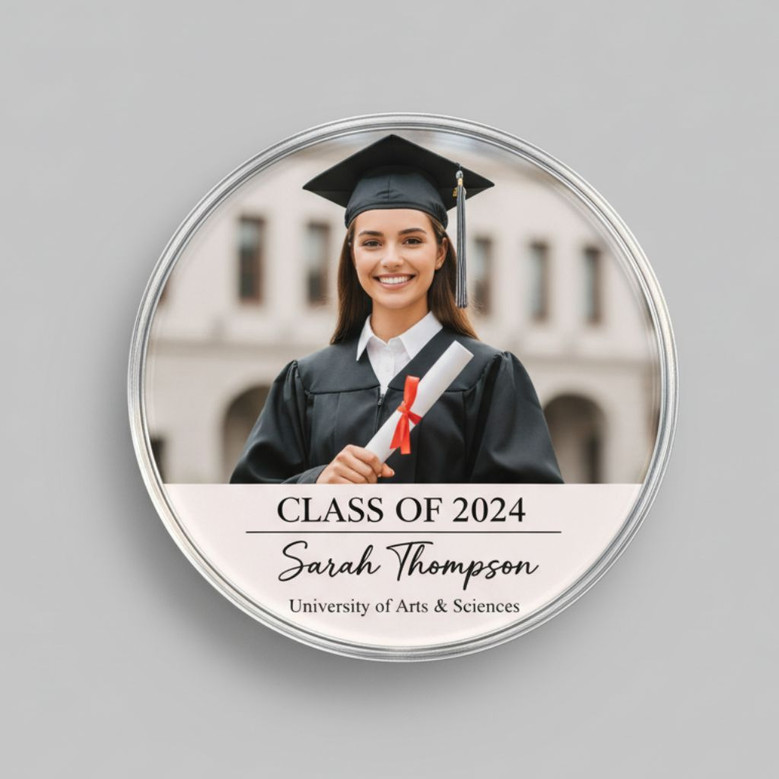 Cherished Memories Custom Picture Acrylic Photo Magnet Keepsake