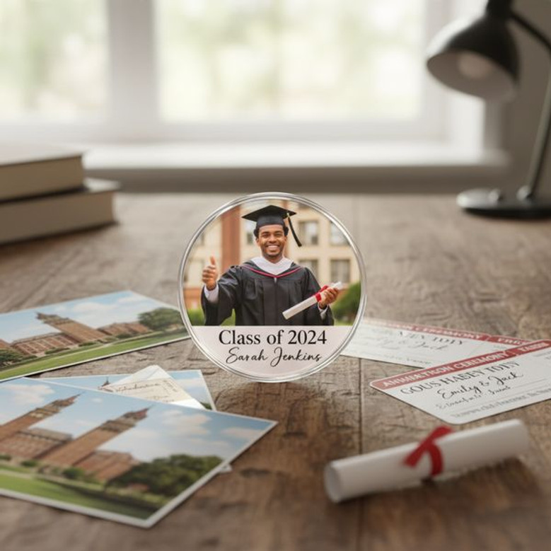 Cherished Memories Custom Picture Acrylic Photo Magnet Keepsake