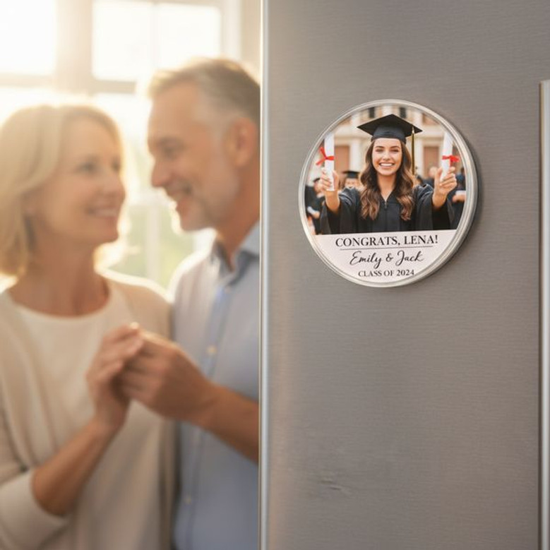 Cherished Memories Custom Picture Acrylic Photo Magnet Keepsake